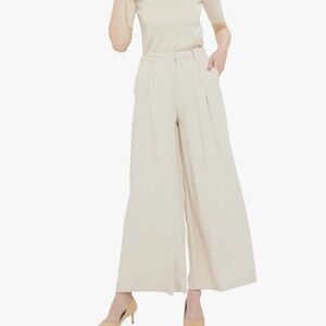 NWT - Tronjori High Waisted Casual Wide Leg Pants/Trousers Women's Size Small